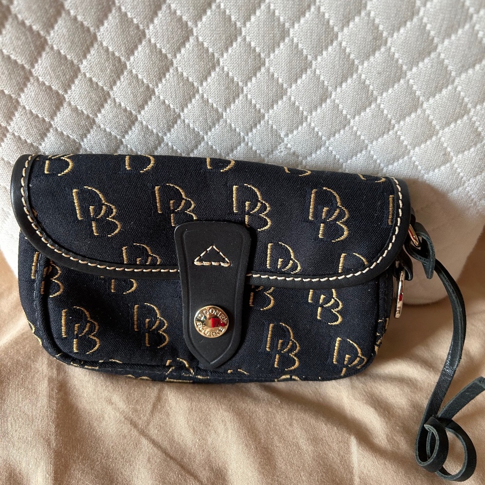 Dooney and Bourke 1975 Signature Collins Flap Clutch